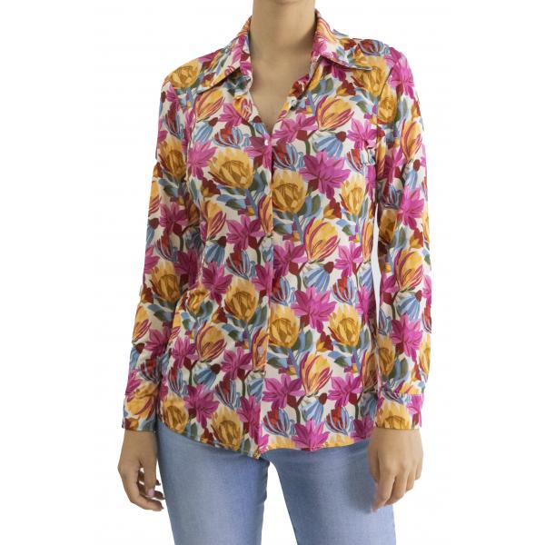 Camicia fantasia in viscosa  "Fanny"